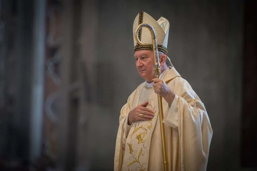 Le cardinal Pietro Parolin, photographié dans la basilique Saint-Pierre le 3 octobre 2015. Mazur/catholicnews.org.uk.