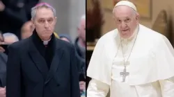 Mgr Georg Gänswein et le pape François | Daniel Ibanez/CNA / 
