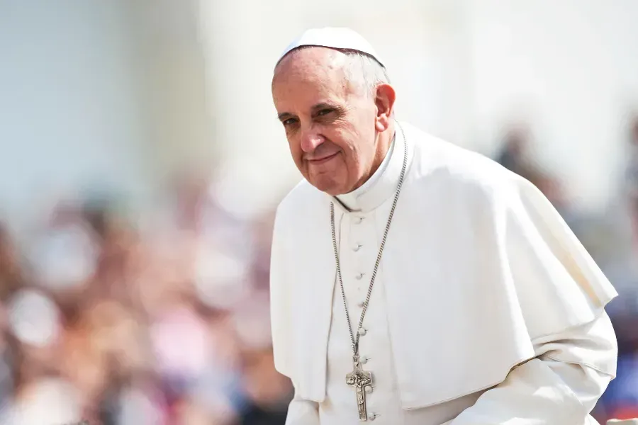 Le pape François, photographié le 17 avril 2013. Mazur/catholicnews.org.uk.