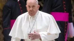 Le pape François lors de l'audience générale au Vatican le 6 décembre 2023. | Crédit : Daniel Ibáñez/EWTN News / 