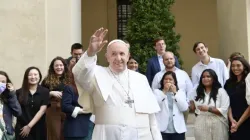 L'audience générale du Pape François dans la cour San Damaso du Palais Apostolique, le 9 juin 2021 / Vatican Media. / 