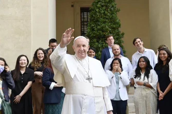 L'audience générale du Pape François dans la cour San Damaso du Palais Apostolique, le 9 juin 2021 / Vatican Media. / 