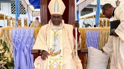 Mgr Aloysius Fondong Abangalo, ordonné évêque du diocèse de Mamfe au Cameroun le 5 mai 2022. Crédit : Diocèse de Mamfe / 