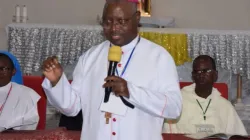 Mgr Ignatius Ayau Kaigama s'exprimant lors de la quatrième assemblée générale de l'archidiocèse d'Abuja (AAGA). Crédit : Archidiocèse d'Abuja / 
