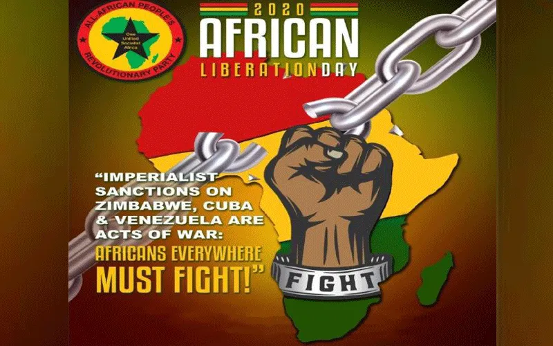 Une affiche pour l'édition 2020 de la Journée de la libération de l'Afrique. Domaine public