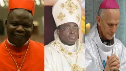 Le cardinal Dieudonné Nzapalainga (à gauche), Mgr Denis Isizoh (au centre) et Mgr Paul Desfarges (à droite) nommés par le Pape François au Conseil pontifical pour le dialogue interreligieux (CPDI). / Domaine public