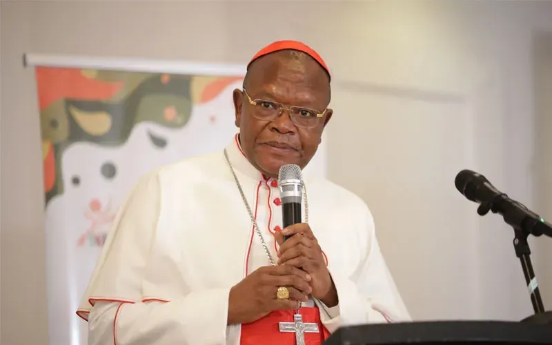 Le cardinal Fridolin Ambongo, président du Symposium de la Conférence épiscopale d'Afrique et de Madagascar (SCEAM). Crédit : ACI Afrique