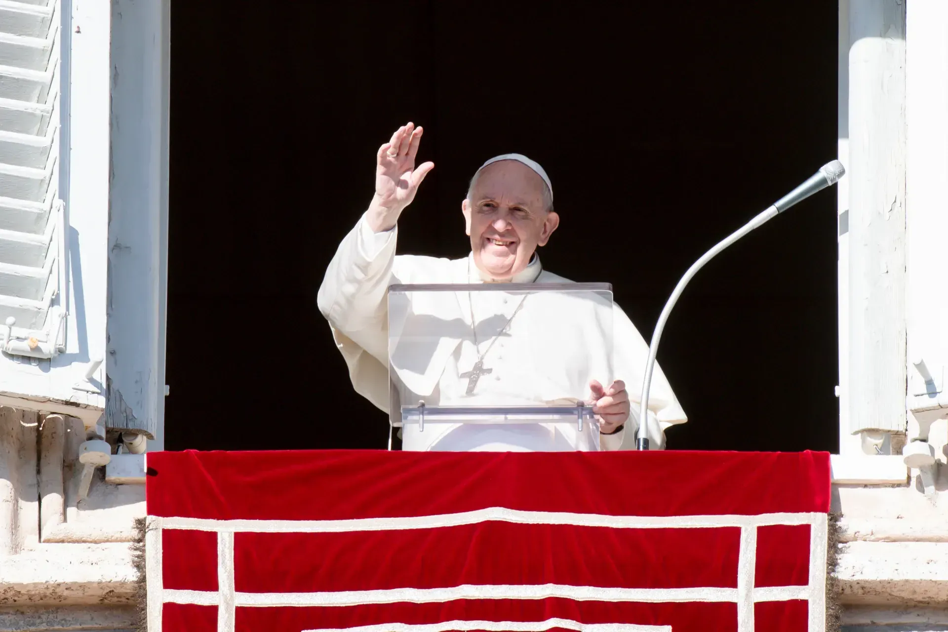 Le pape François prononce son discours de l'Angelus le 19 décembre 2021. Vatican Media