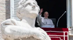 Le pape François prononce son discours de l'Angelus le 13 juin 2021 / Vatican Media/CNA / 