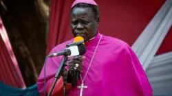 Mgr Stephen Ameyu s'exprimant lors du dixième anniversaire de la radio Voix de l'espoir dans le diocèse de Wau, au Soudan du Sud. / Radio Voix de l'Espoir/Page Facebook
