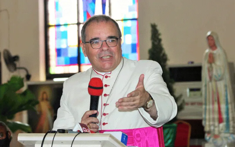 Mgr Antonio Guido Filipazzi, le représentant du Saint-Père au Nigeria lors de la première assemblée générale de l'archidiocèse d'Abuja, le vendredi 4 septembre. Archidiocèse d'Abuja