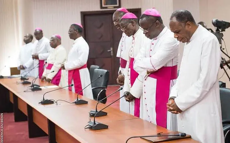 Les membres de la Conférence épiscopale du Bénin (CEB). Crédit : Présidence du Bénin