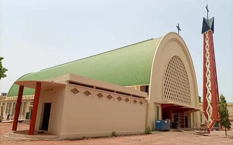 La cathédrale Notre-Dame de Lourdes dans l'archidiocèse de Bobo-Dioulasso au Burkina Faso.