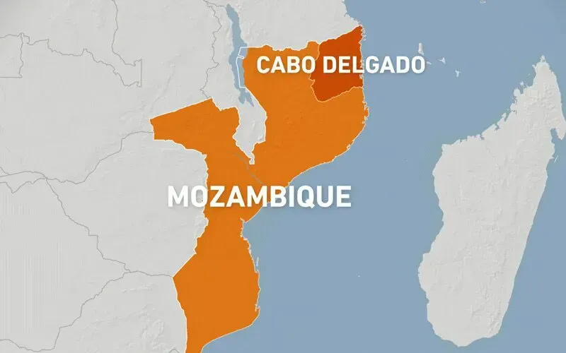 Carte montrant la région troublée de Cabo Delgado au Mozambique. Crédit : Domaine Public