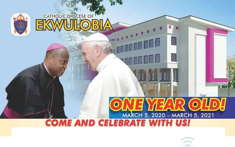 ne affiche annonçant le premier anniversaire du diocèse d'Ekwulobia au Nigeria Diocèse d'Ekwulobia/Facebook