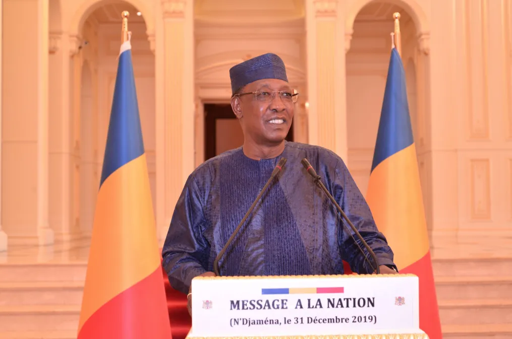 Feu Idriss Déby Itno qui a succombé à ses blessures suite à une bataille avec le Front pour le changement et la concorde au Tchad (FACT) le 20 avril 2021. Crédit : Présidence de la République du Tchad