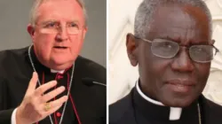 Mgr Arthur Roche et le cardinal Robert Sarah/ Bohumil Petrik/Paul Badde/CNA / 