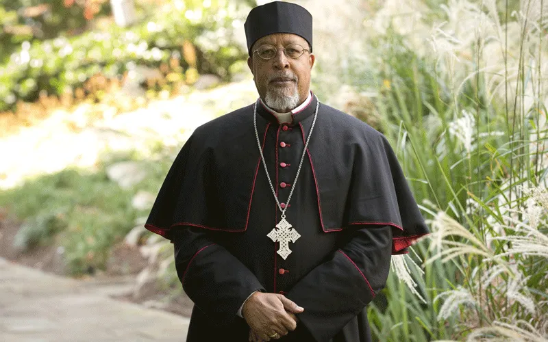Berhaneyesus Cardinal Souraphiel, archevêque d'Addis Abeba, Ethiopie. Domaine public