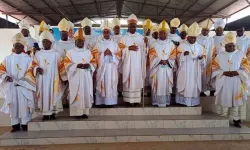 Les membres de la Conférence épiscopale d'Angola et de São Tomé et Príncipe (CEAST). Crédit : Vatican Media / 