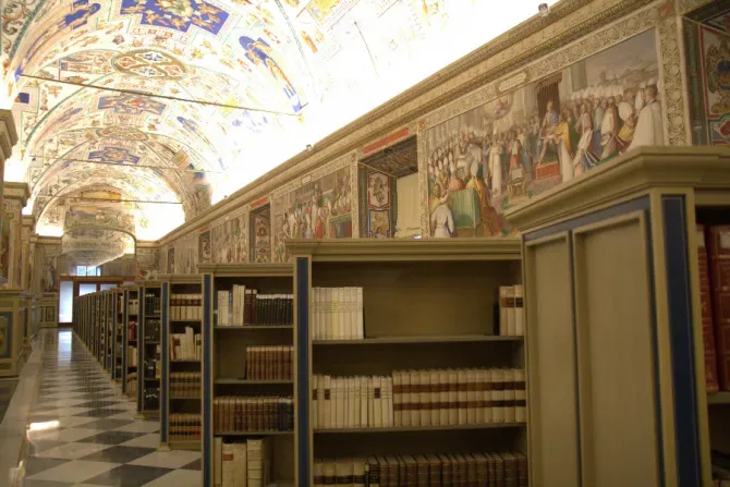 La bibliothèque apostolique du Vatican, photographiée le 24 février 2016. | Alexey Gotovskiy/CNA.