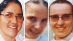 Photos de Sor Vitarosa Zorza (G), Sr. Danielangela Sorti (C), et Sr. Annelvira Ossoli (D) qui est morte d'Ebola en RDC en 1995. / 