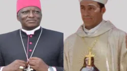 Mgr Paul Kariuki Njiru (à gauche), nommé évêque pionnier du nouveau diocèse catholique de Wote au Kenya et Mgr Gustavo Bombín Espino (à droite), nommé archevêque de l'archidiocèse de Toliara à Madagascar. Crédit : Seed Consolata/La Sede de Pedro / 
