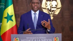 Le président Macky Sall s'adressant à la nation le 3 juillet 2023. Crédit : Présidence de la République du Sénégal / 