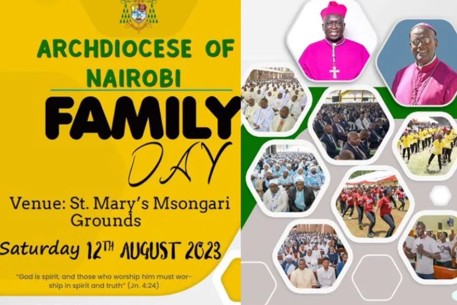 Une affiche annonçant la Journée de la famille dans l'archidiocèse catholique de Nairobi, au Kenya. Crédit : Archidiocèse de Nairobi