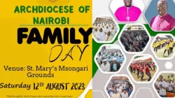 Une affiche annonçant la Journée de la famille dans l'archidiocèse catholique de Nairobi, au Kenya. Crédit : Archidiocèse de Nairobi / 