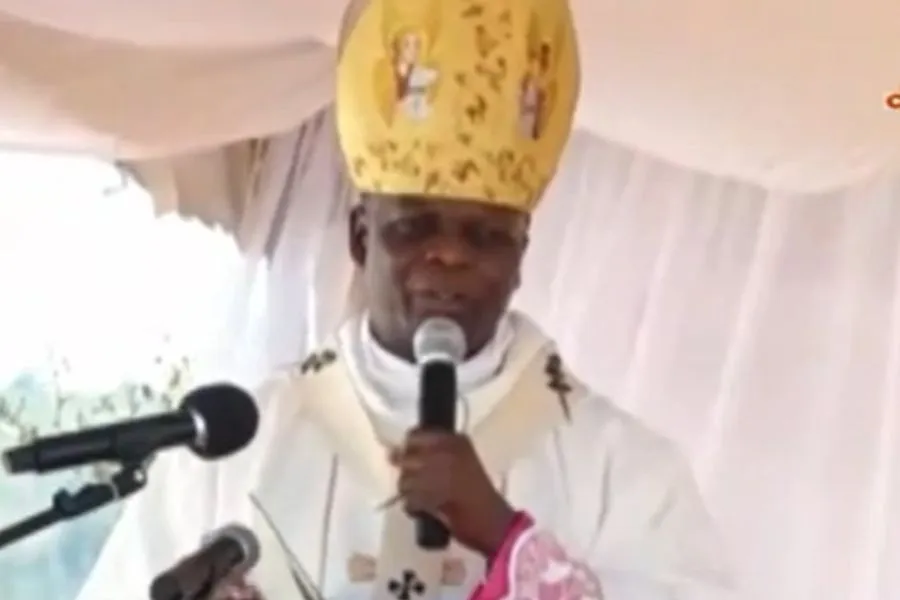 Mgr Maurice Muhatia Makumba, archevêque de Kisumu au Kenya. Crédit : Capture d'écran de Capuchin TV Kenya
