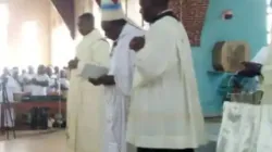 Mgr Melchisedec Sikuli Paluku, évêque du diocèse catholique de Butembo-Beni en République démocratique du Congo (RDC), lors de la messe d'action de grâce du 7 septembre. Crédit : Radio Moto / 