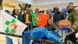 Certains membres de la délégation de l'Afrique australe aux JMJ de Lisbonne, au Portugal. Crédit : SACBC / 