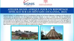Un affiche annonçant l'atelier de SIGNIS Afrique sur le reportage sur les réfugiés. Crédit : SIGNIS Afrique / 