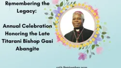 Feu Mgr Joseph Abangite Gasi. Crédit : CDTY / 