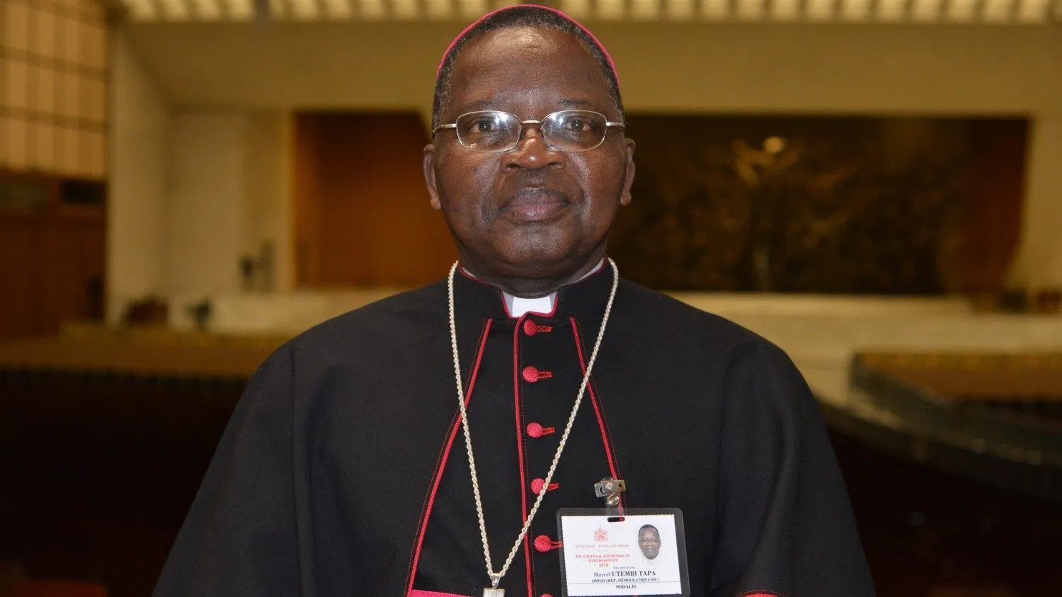 Mgr Marcel Utembi Tapa, président de la Conférence épiscopale nationale du Congo (CENCO). Crédit : Vatican Media