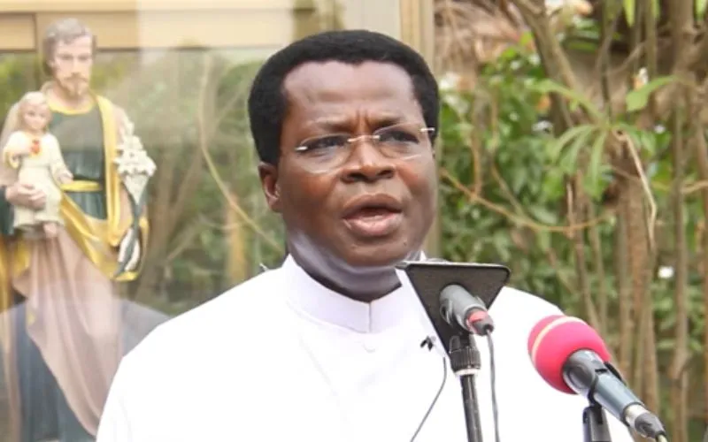 Le père Théophile Akoha, vicaire général de l'archidiocèse catholique de Cotonou. Crédit : Archidiocèse de Cotonou