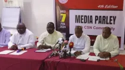 Les membres des chefs des différentes unités du Secrétariat catholique du Nigeria lors de la quatrième rencontre des médias avec les journalistes. Crédit : ACI Afrique / 