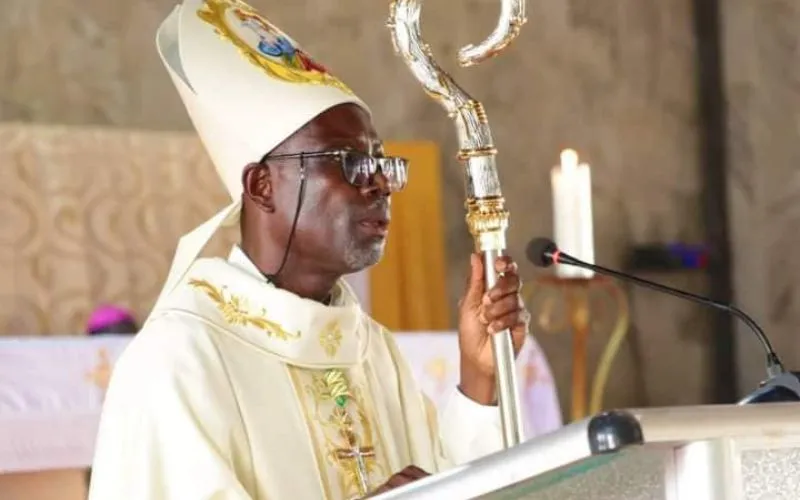 Mgr Joseph Kakou Aka, évêque du diocèse catholique de Yamoussoukro en Côte d'Ivoire. Crédit : Diocèse catholique de Yamoussoukro