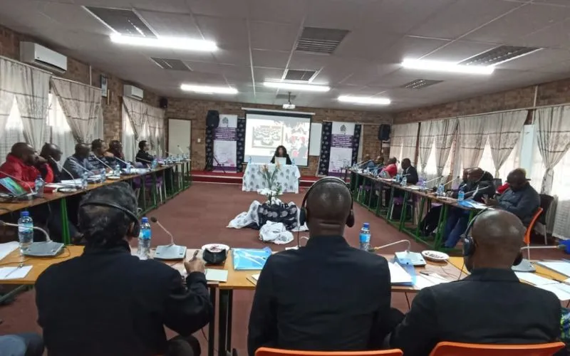 Les participants à l'atelier de formation de trois jours pour les recteurs et autres formateurs des séminaires de la réunion interrégionale des évêques d'Afrique australe (IMBISA). Crédit : African Synodality Initiative (ASI)