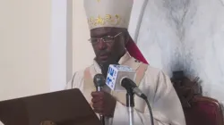 Mgr Gabriel Mbilingi, archevêque de Lubango (Angola). Crédit : Radio Ecclesia Angola / 