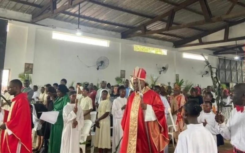 Mgr Belmiro Cuica Chissengueti, évêque de l'archidiocèse de Cabinda en Angola. Crédit : Radio Ecclesia