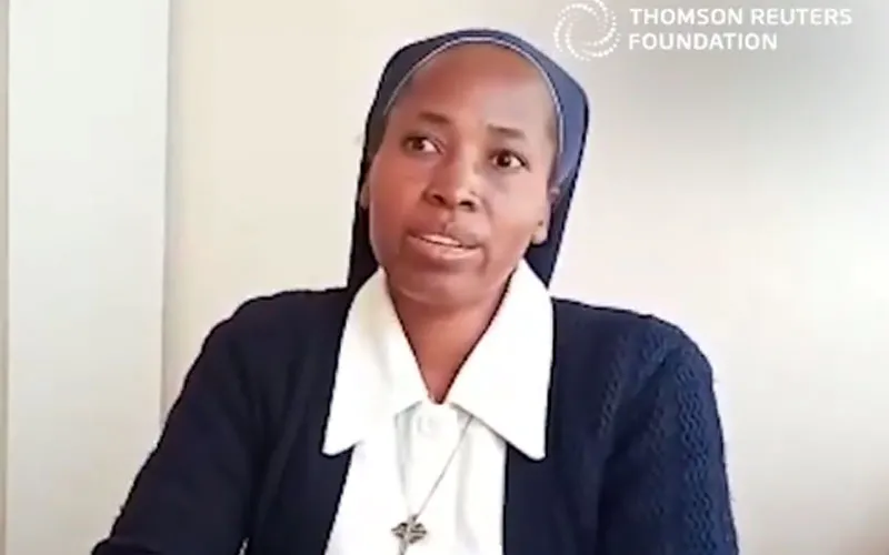 Sr Jane Wainoi Kabui, directrice de Bon Pasteur en RD Congo, parle de la présélection de l'organisation dans le cadre du prix Stop Slavery de Thomson Reuters Fondation Thomson Reuters / Twitter