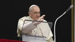 Le pape François prononce son discours de l'Angélus le 29 juin 2023. | Crédit : Vatican Media / 