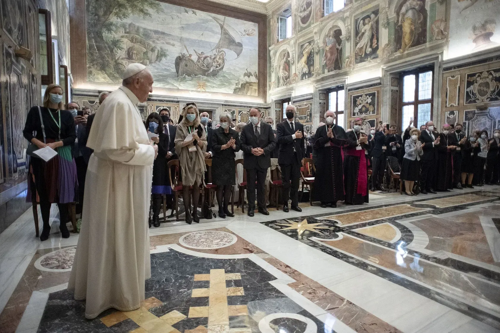 Le Pape François rencontre la Fondation Centesimus Annus Pro Pontifice au Vatican le 23 octobre 2021. Vatican Media