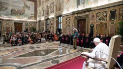 Le pape François rencontre des dirigeants autochtones canadiens au Vatican le 1er avril 2022. Médias du Vatican / 