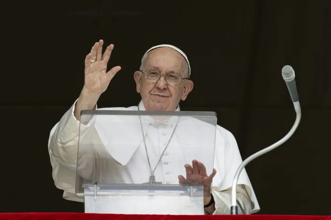 Le pape François s'exprime lors de son discours de l'Angélus, le 17 septembre 2023. | Vatican Media / 