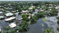 Catholic Relief Services (CRS) a émis des avertissements le 14 novembre 2023 concernant une crise humanitaire potentielle au Ghana après une inondation "dévastatrice" dans le sud-est du pays.  | Crédit : IAWGE (Groupe de travail inter-agences sur les urgences) / 