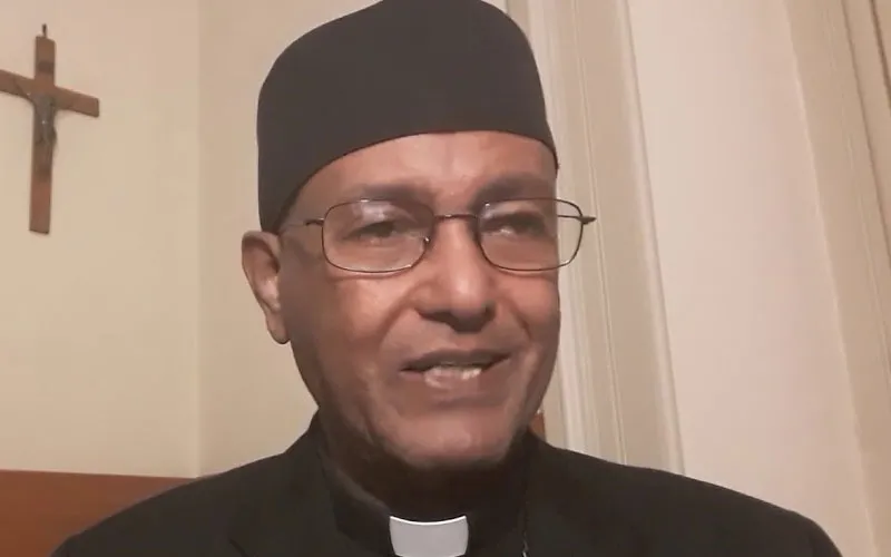 Mgr Tesfaselassie Medhin, évêque de l'éparchie catholique d'Adigrat en Éthiopie. / 