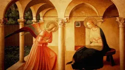 L'Annonciation par Fra Angelico (domaine public) via Wikimedia Commons. / 