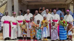 Les membres de la Conférence des évêques catholiques du Ghana (GCBC) à la fin de la messe de clôture de leur Assemblée plénière annuelle dans le diocèse de Keta-Akatsi. / Page Facebook de la Conférence des évêques catholiques du Ghana (GCBC).